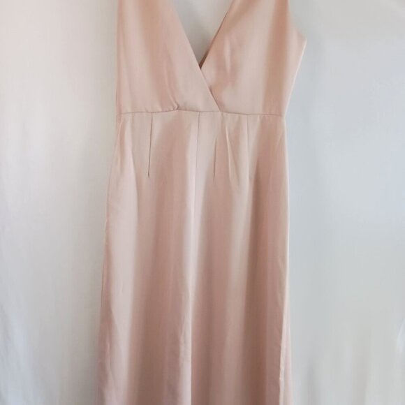 BHLDN Anthropologie Pale Pink Gown Prom Formal Wedding Size 8 - Picture 7 of 16